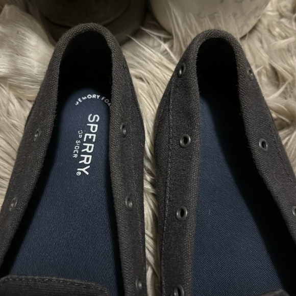 Sperry Slip On Shoes-Wmns Sz 9-Navy-EUC - Picture 5 of 15
